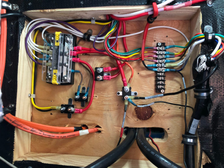 Photo of the fixed wiring